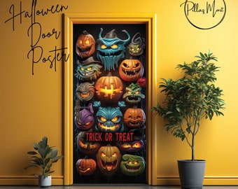 Halloween Door Poster, Printable Door Poster, Printable Halloween Door Cover, Halloween Door Banner | Banner 8