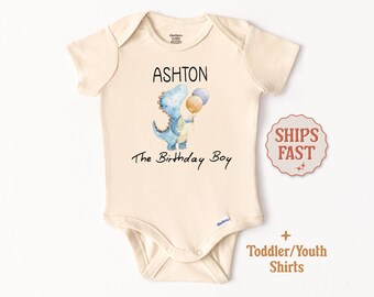 Custom Birthday Boy Onesie® Baby Boy Birthday Outfit Personalized Birthday Boy Outfit Birthday Baby Name Bodysuit Birthday Baby Clothes