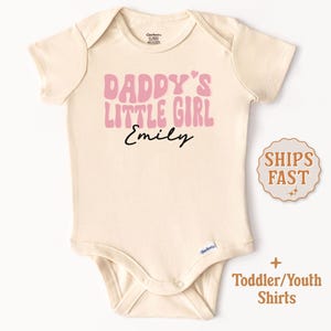 Daddy&#39;s Little Girl Onesie® Custom Daddy&#39;s Girl Baby Outfit Daddy&#39;s Girl Baby Clothing Father&#39;s Day Baby Girl Clothing Daddy&#39;s Girl Bodysuit