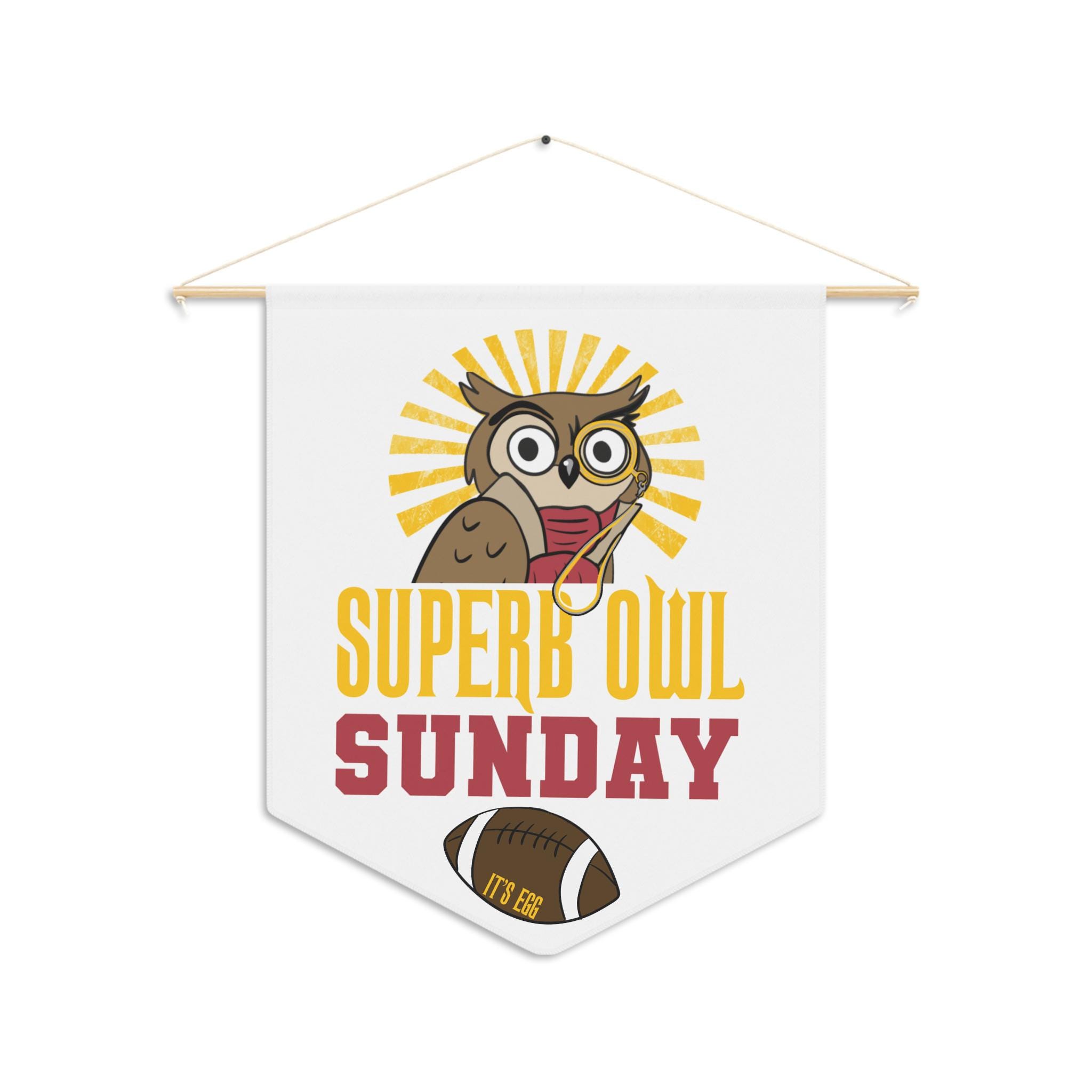 Superb Owl Wall Pennant, What We Do in the Shadows Inspired Decor, Funny Vampire Owl Print,Goth Supe