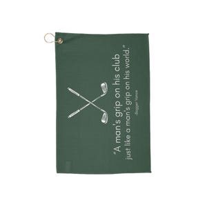 Bagger Vance Motivational Quote Golf Towel