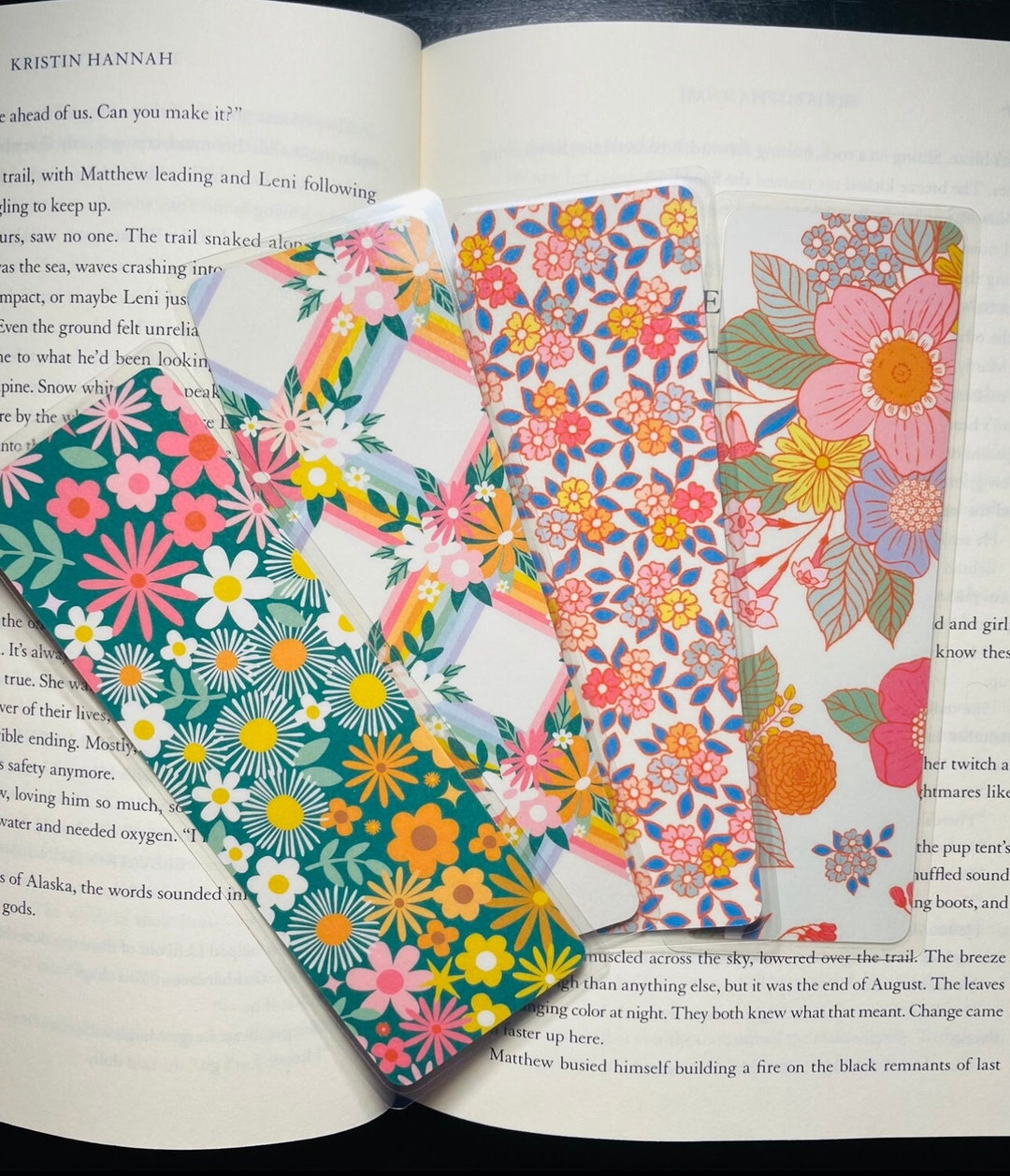 Green Retro Nostalgic Laminated Bookmark Double Sided Bookmark - Etsy