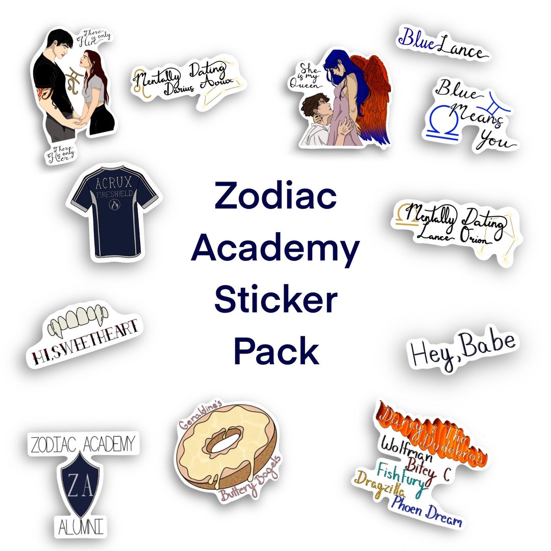 Mentally Dating Zodiac Academy Characters Sticker / Darius / -  Israel
