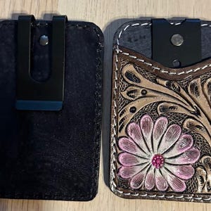 Cartera de cuero para botas