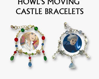 Handgjort armband med det rörliga slottet från Howl