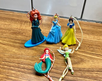 Disney Princess Christmas Ornaments, Keychains & Backpack Clip | 2