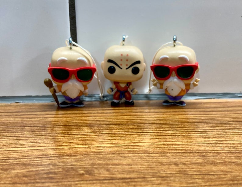 Dragon Ball Z Funko Pop Christmas Ornaments, Keychains & Backpack Clip