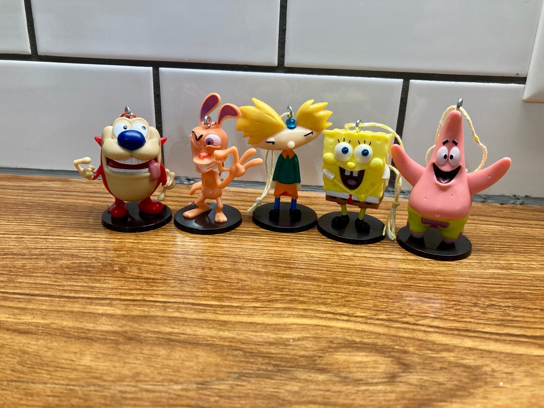 Nickelodeon Christmas Ornaments and Keychains 2 1/2 Inch Tall