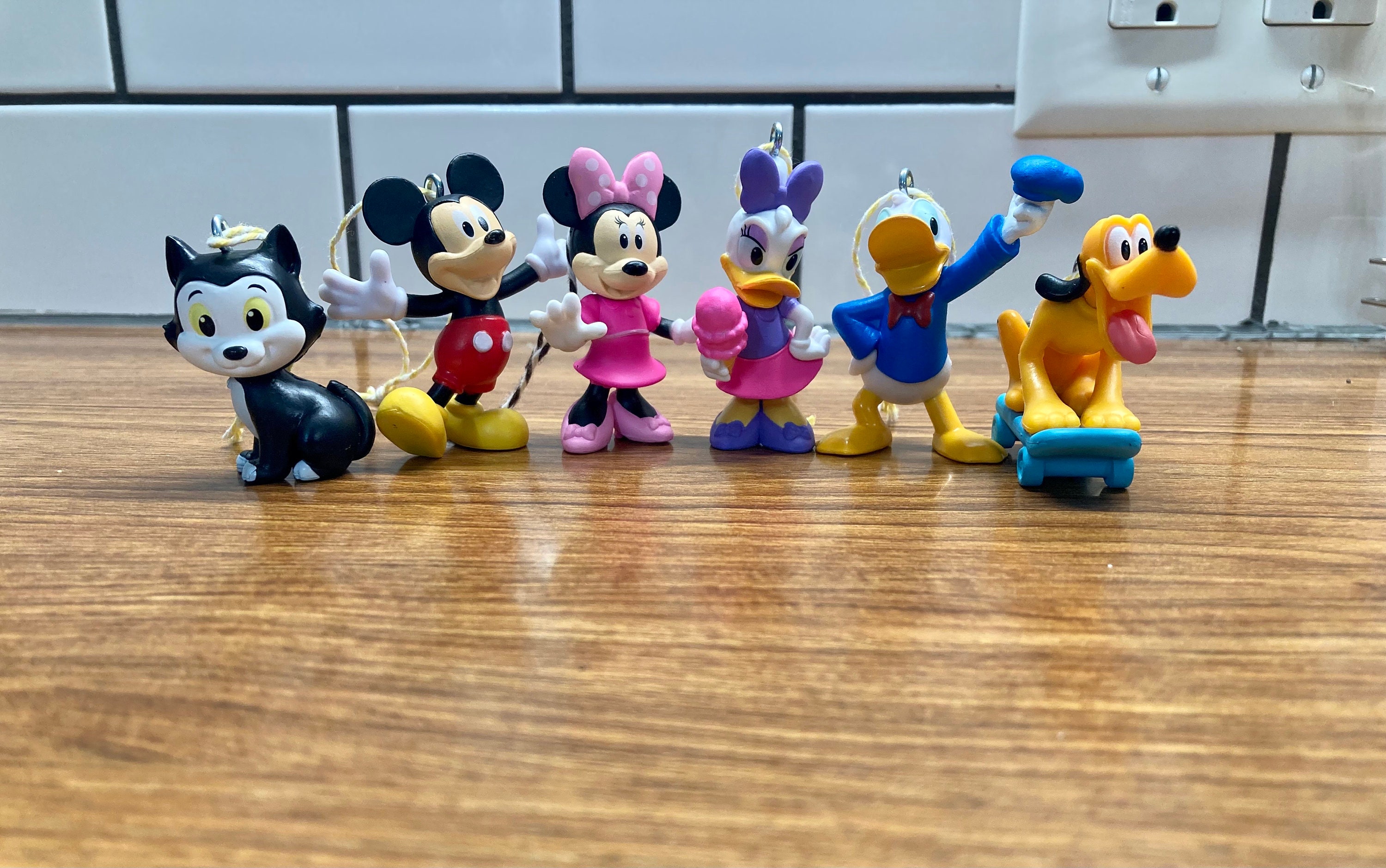 Disney Mickey Mouse and Friends Christmas Ornaments, Keychains