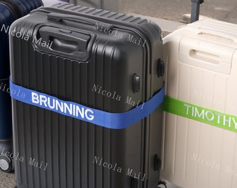 Customized Luggage Strap 180cm x 5cm: Secure Your Suitcase with a Personalized Belt Featuring Your Name or Text