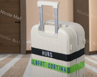 Customized Luggage Strap 180cm x 5cm: Secure Your Suitcase with a Personalized Belt Featuring Your Name or Text