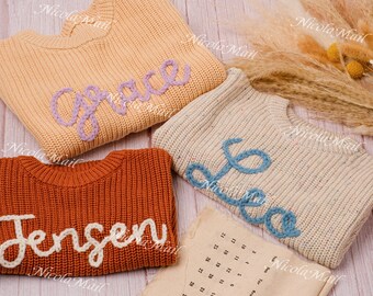 Charming Baby Embroidered Sweater: Warm, Soft, and a Delightful Gift for Moms and Little Ones!