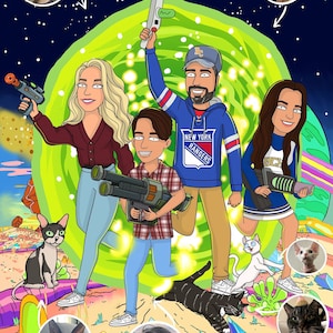 Custom Rick and Morty Portrait - Turn Your Photos Into An Iconic Character [DIGITAL ONLY]