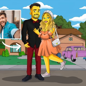Ritratto personalizzato dei Simpson - Trasforma le tue foto in un personaggio iconico [SOLO DIGITALE]