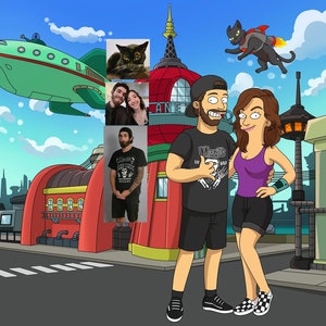 Custom Futurama Portrait - Turn Your Photos Into An Iconic Character [DIGITAL ONLY]