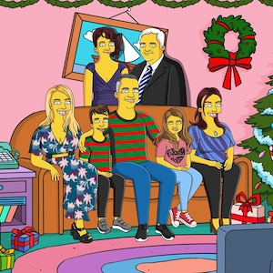 Custom Simpsons Portrait - Turn Your Photos Into An Iconic Character [DIGITAL ONLY], Christmas Edition