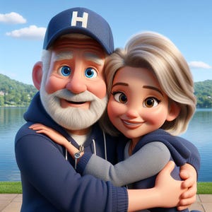3D Pixar Styled Portrait Geschenk Benutzerdefiniertes Portrait Cartoon Profilbild Geburtstagsgeschenk Cartoon Leinwand oder Digitale Datei, Geschenk