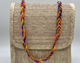Naturtasche aus Palmenblättern – Handmade Boho Bag – Geflochtene Korbtasche aus Mexiko