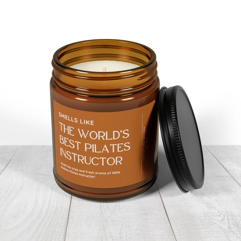 Smells Like the Worlds Best Pilates Instructor Candle, Gift for Pilates