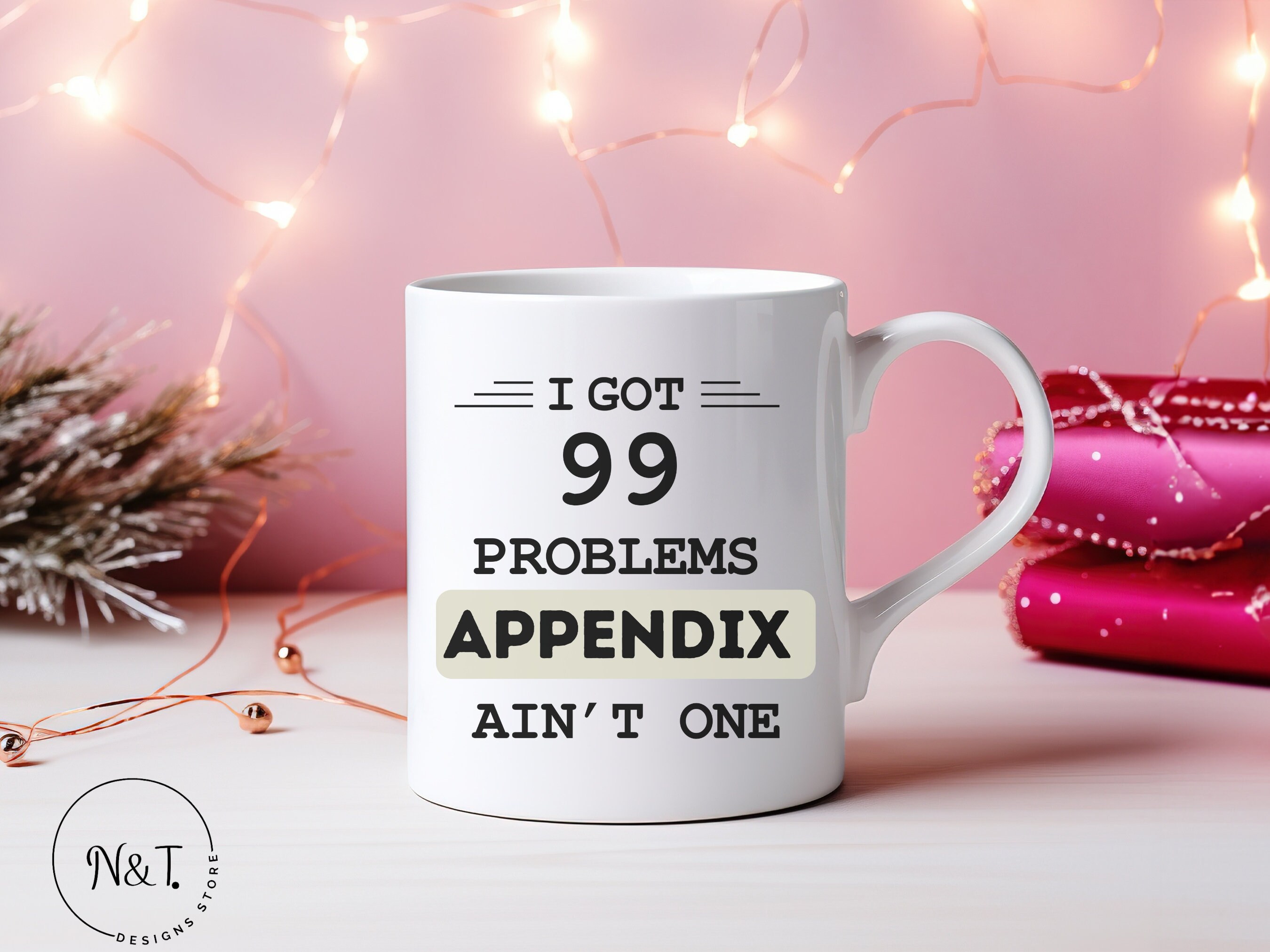 Funny Get Well Card Appendix Surgery Card - 99 Problems But An Appendix ...