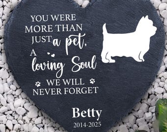 Custom Engraved Dog Memorial Stone: Pet Loss Garden Tribute