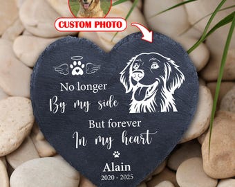 Engraved Pet Memorial Stone: Personalized Garden Grave Marker