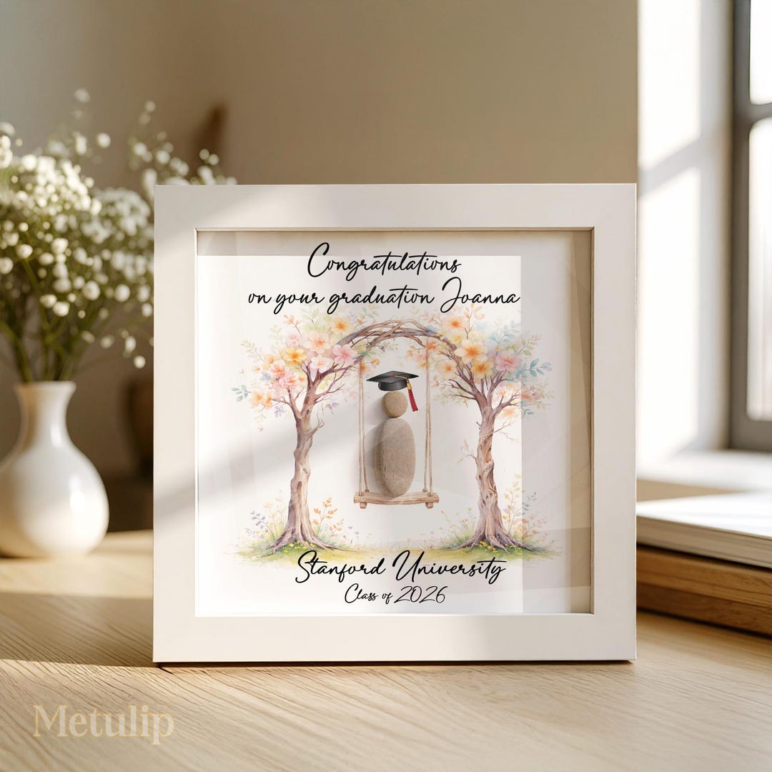 Personalized Graduation Pebble Picture,pebble Art Frame,graduation Gift ...