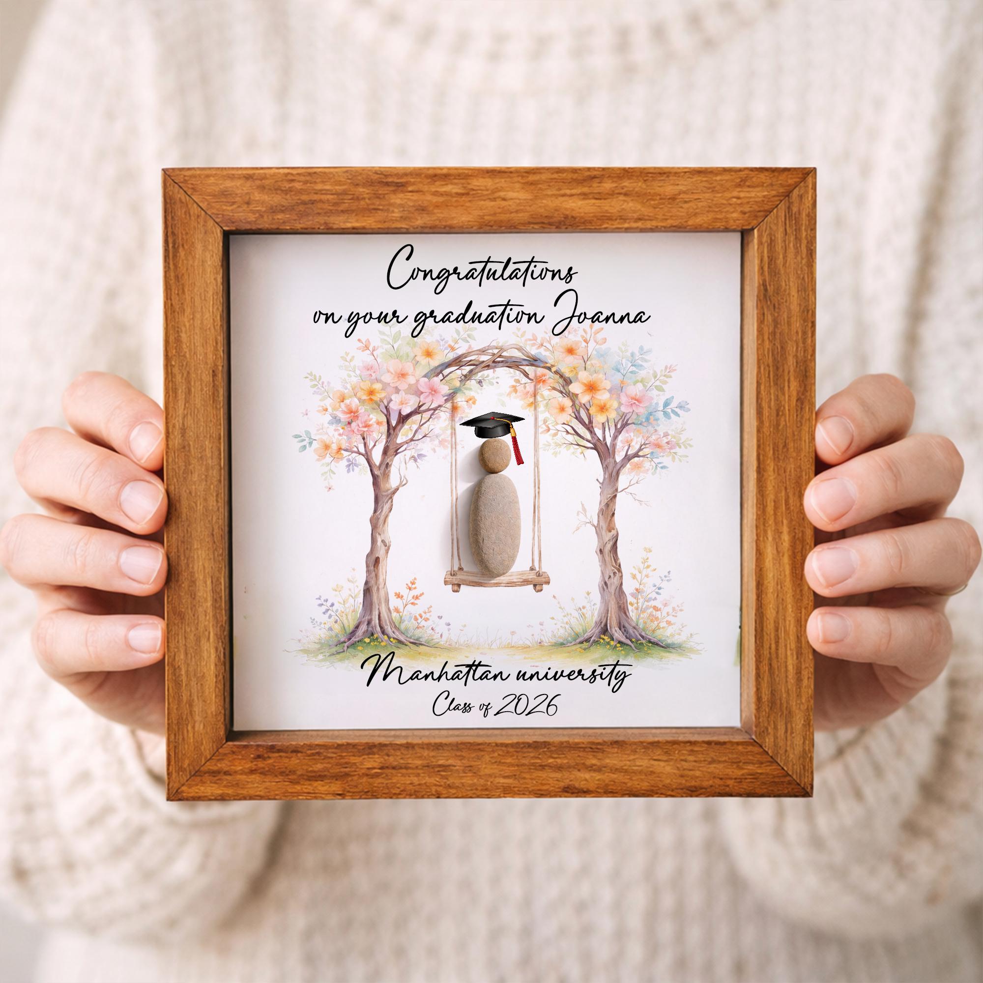 Personalized Graduation Pebble Picture,pebble Art Frame,graduation Gift ...