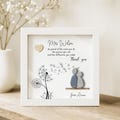 Personalised Teacher thank you gift, Pebble Frame, Unique gift for teacher, Framed Thank You Teacher Pebble Art, Appreciation gift, be proud product logo