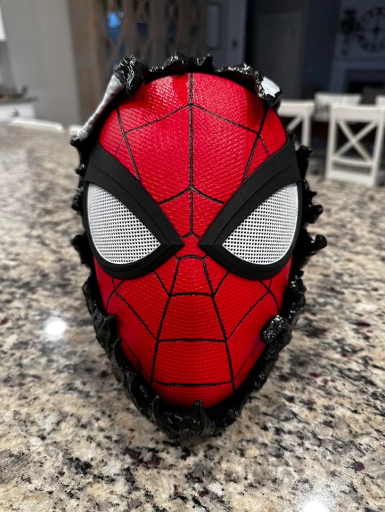 Venomed Spider-man 3D Mask STL File - Etsy UK