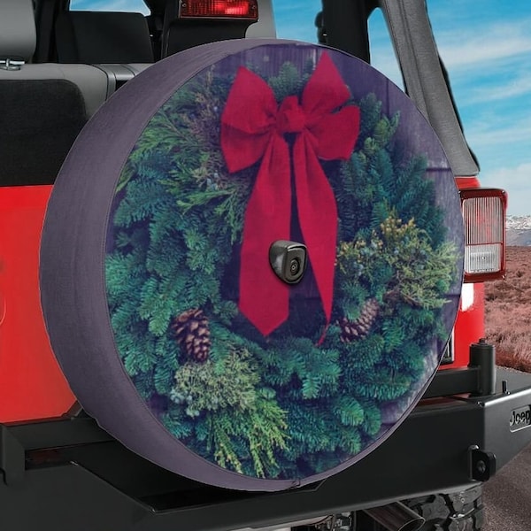 Jeep Spare Tire Cover Wreath Etsy