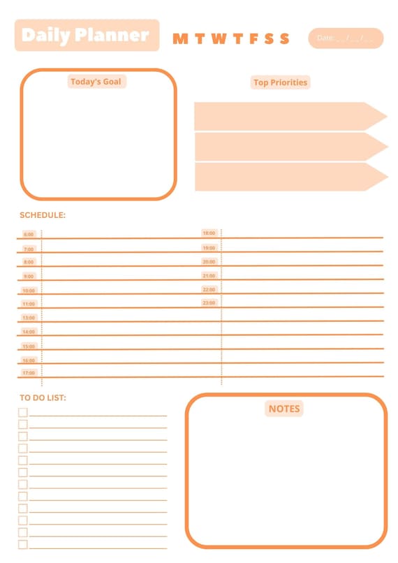 Plantilla De Agenda Diaria Para Estudiantes Ideas Para La Agenda