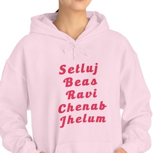 Felpa con cappuccio Five Rivers of Punjab unisex Heavy Blend™ / felpa con cappuccio Punjabi / regalo Sikh
