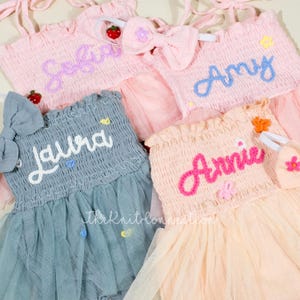 Personalized Tutu Dress for Babies – Custom Embroidered Birthday Outfit, Ideal for Cake Smash and First Celebrations