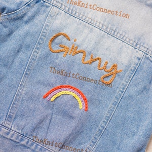 Charming Personalized Denim Jacket for Babies and Toddlers Custom Name Jean Jacket Ideal Gift for Baby Showers or Birthdays image 6