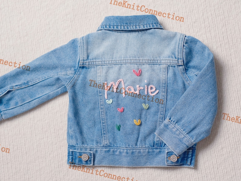 Charming Personalized Denim Jacket for Babies and Toddlers Custom Name Jean Jacket Ideal Gift for Baby Showers or Birthdays image 3