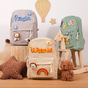 Sac à dos personnalisé pour tout-petit - Cartable personnalisé pour enfants avec nom et design amusant