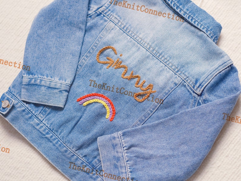 Charming Personalized Denim Jacket for Babies and Toddlers Custom Name Jean Jacket Ideal Gift for Baby Showers or Birthdays image 5