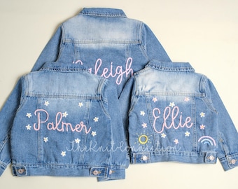 Personalized Baby Denim Jacket: Custom Name Toddler Jean Jacket