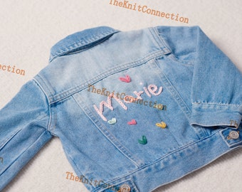 Enchanting Custom Denim Jacket for Babies and Toddlers - Personalized Name Jean Jacket - Perfect Gift for Baby Showers or Birthdays