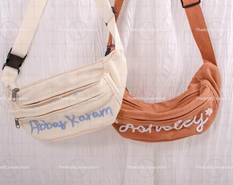 Personalized Belt Bag with Name – Custom Fanny Pack, Crossbody Bag, Travel Pouch