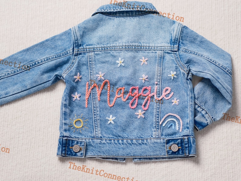 Charming Personalized Denim Jacket for Babies and Toddlers Custom Name Jean Jacket Ideal Gift for Baby Showers or Birthdays image 1