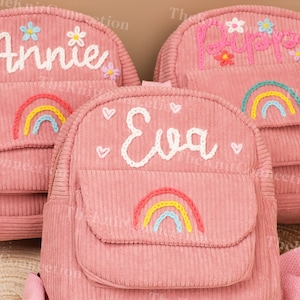 Personalized Kids Mini Backpack: Handcrafted Custom Name Bag