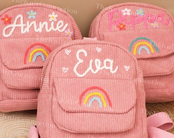 Personalized Kids Mini Backpack: Handcrafted Custom Name Bag