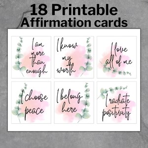 Tarjetas de afirmación positiva