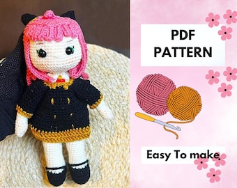 Häkelpuppe Anya Amigurumi Pattern [Englisch-Französisch]