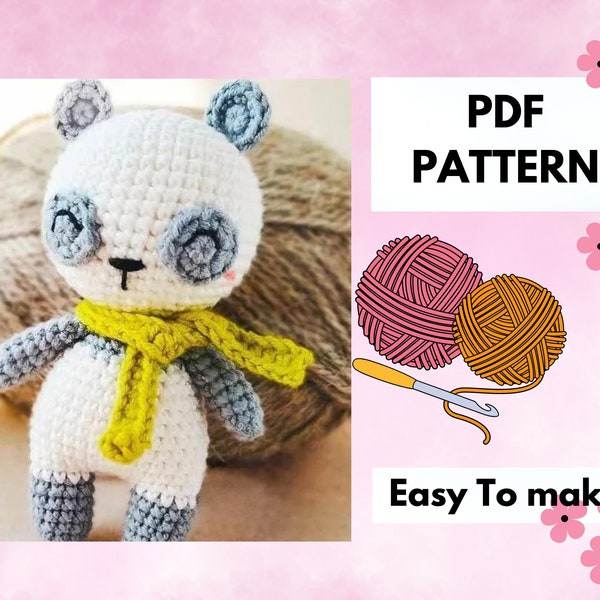 Little Keychain Panda Amigurumi Pattern: Make Your Own Adorable Mini Mascot [English-French]