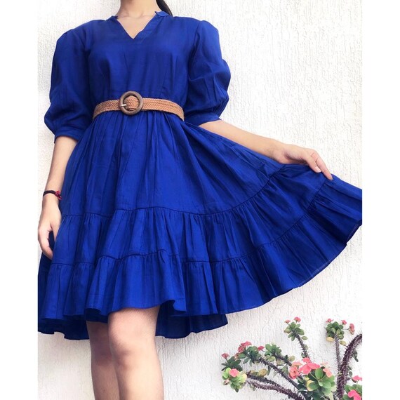 Blue dress casual outfit new arrivals