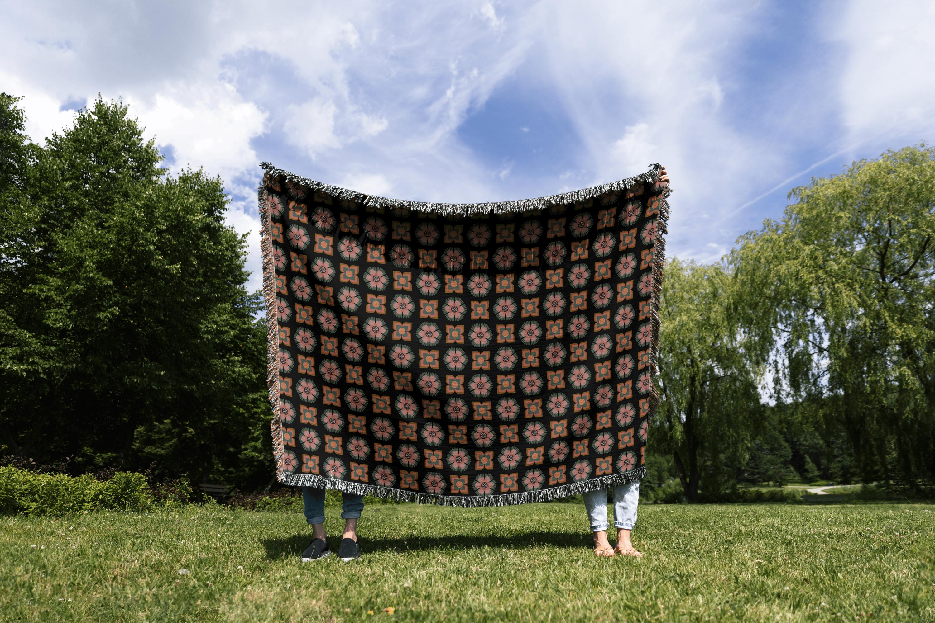 Floral Medley Woven Throw Blanket