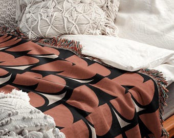 Coperta intrecciata Rust Crescent